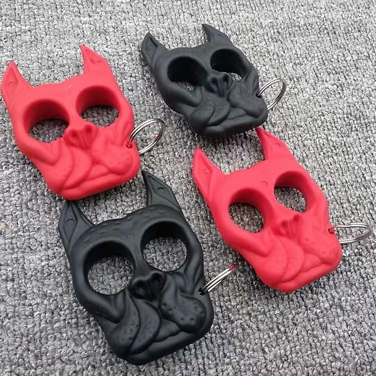 móc khoá tự vệ đầu chó bull dog mặt chó bull dog móc khoá hỗ trợ bảo hộ phụ kiện phòng thân đảm bảo an toàn cho bạn