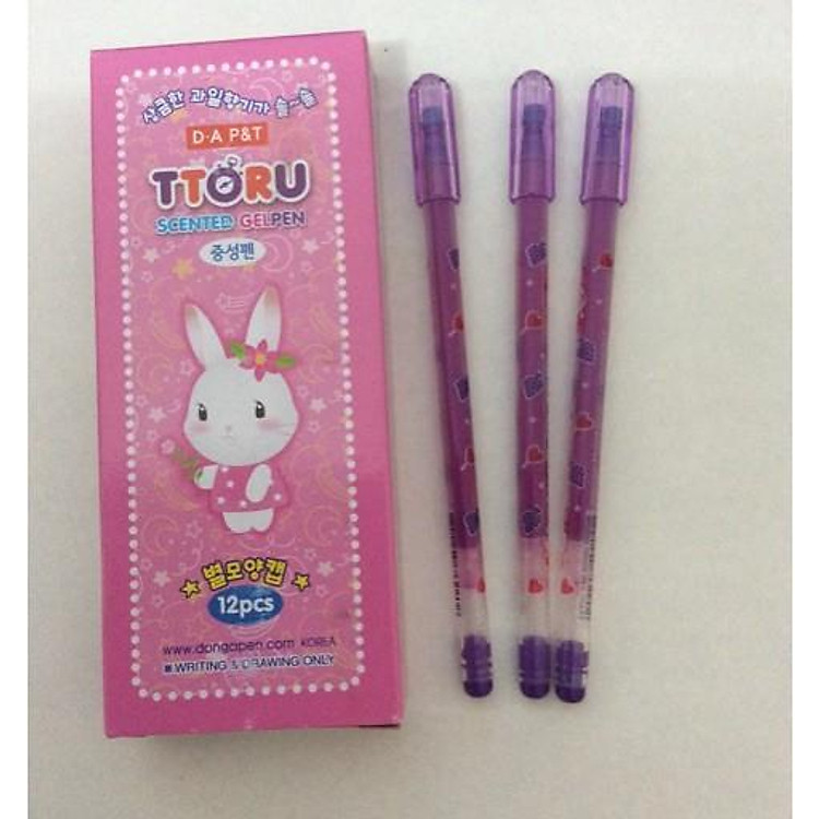Bộ 10 Bút Ttoru thơm viết nho bút nho mực tím