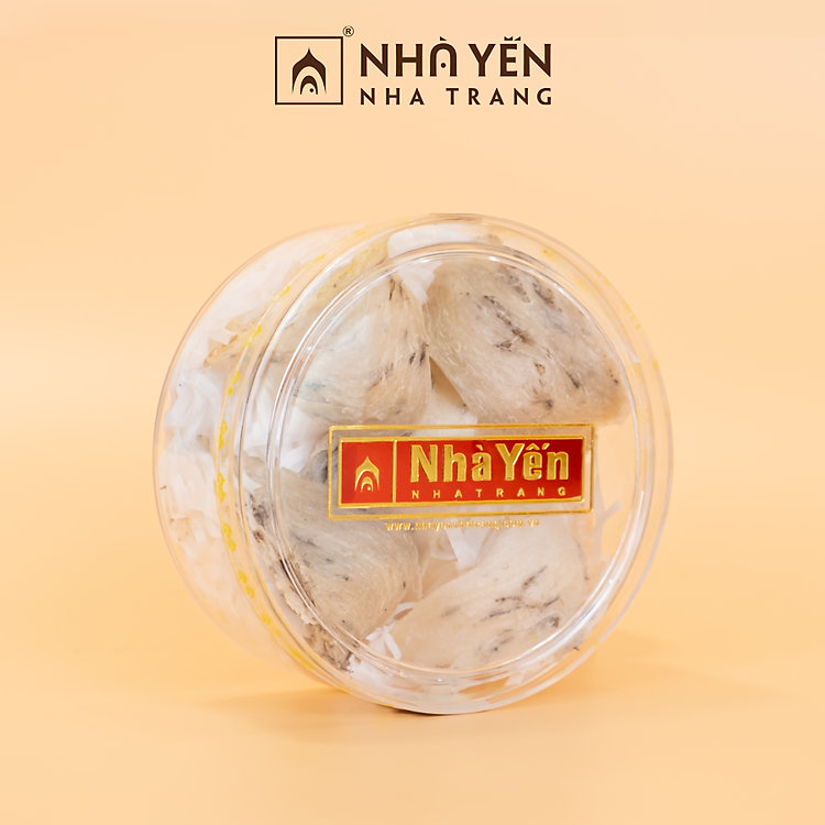 Tổ Yến Trắng Thô - Nhà Yến Nha Trang - Loại Chất Lượng 49 - Hộp 50 Gram - Tổ Yến Nguyên Chất - Tổ Yến Thô - Hàng Chính Hãng
