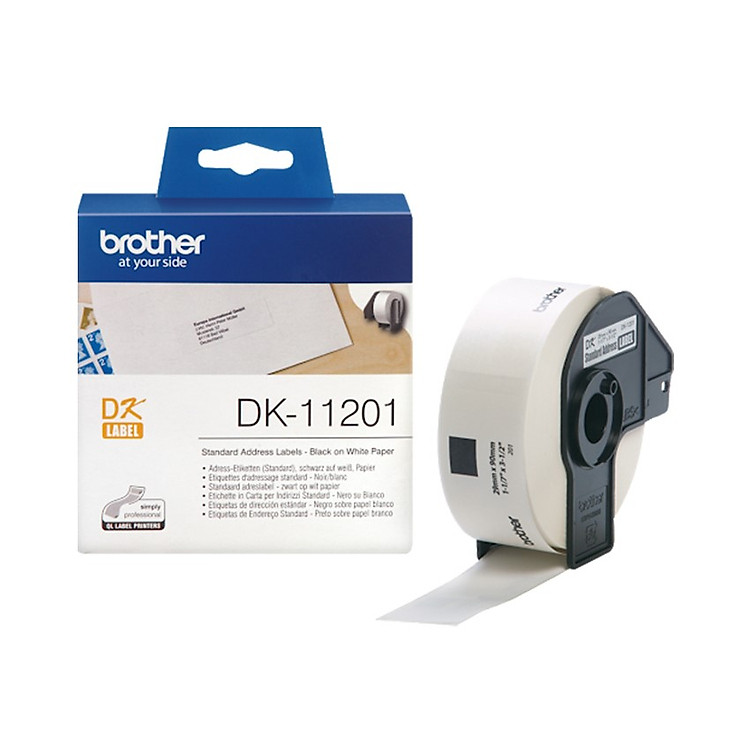 Nhãn Bế, Giấy Decal Brother DK-11201 (29mm x 90mm x Nhãn) - Hàng chính hãng