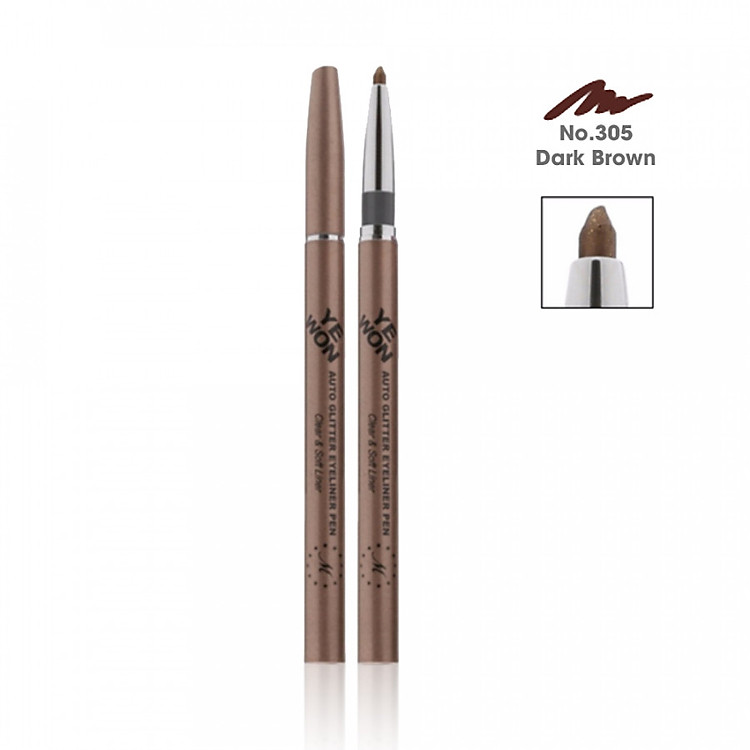 Chì kẻ mí kim tuyến Mira Glitter Auto Eyeliner Pen Hàn Quốc