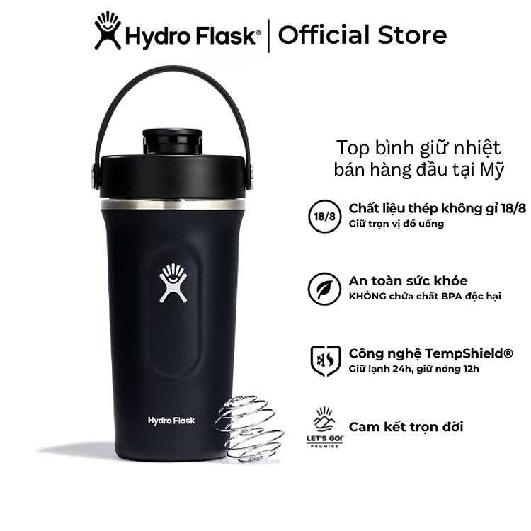 Bình lắc giữ nhiệt Hydro Flask 24 OZ Insulated Shaker Bottle kèm viên lắc - Hàng chính hãng(Season 2024)