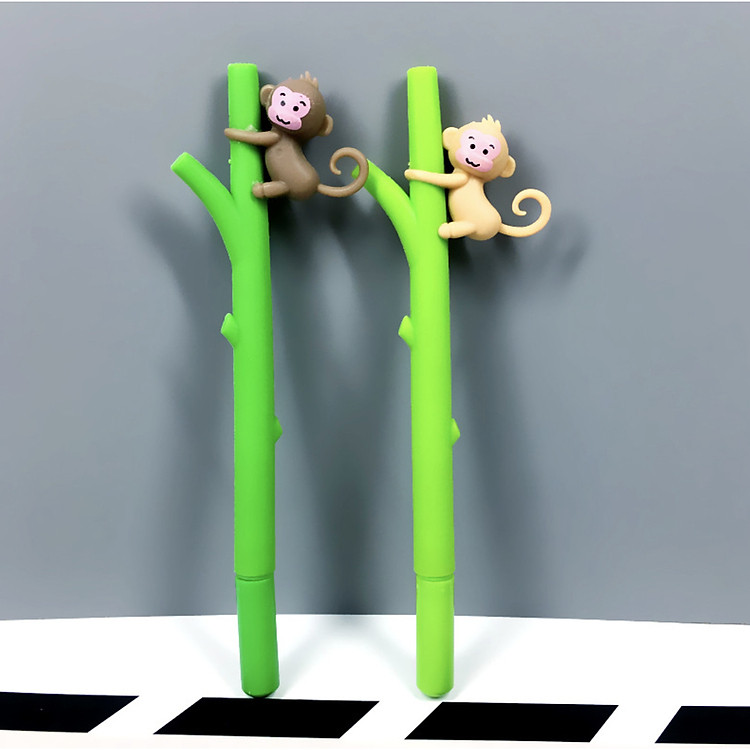 Bút Bi Viết Tạo Hình Khỉ Leo Cây Siêu Dễ Thương - Bút Bi Nước Văn Phòng Mực Đen