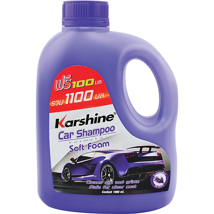 Xà Bông Rửa Xe Karshine Hương Hoa, Hương Chanh, Hương Lavender (1100 ml) - (Mùi Ngẫu Nhiên)
