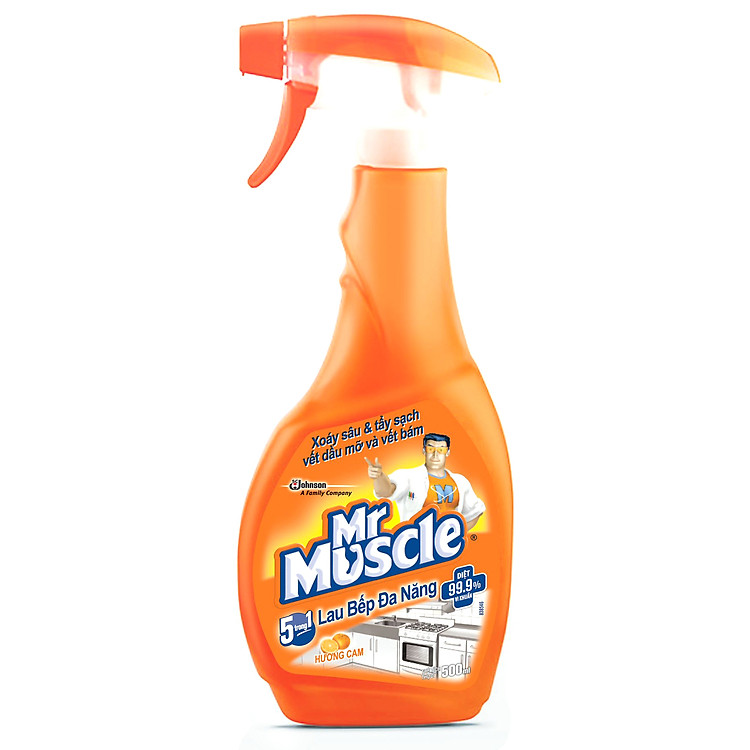 Lau Bếp Đa Năng Mr Muscle 5 Trong 1 Hương Chanh 500ml