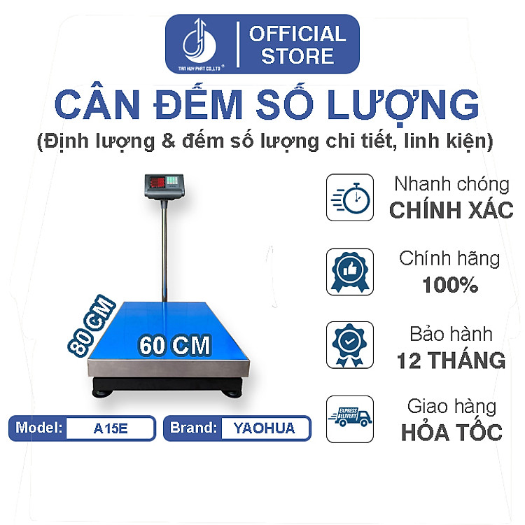 Cân Đếm Số Lượng A15E - Mặt Bàn Cân 600X800MM