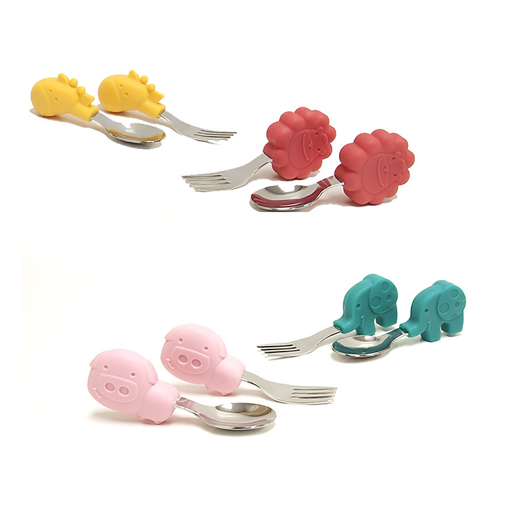 Bộ thìa nĩa tập ăn cho bé Ollie Chính hãng Giá tốt - Hình ảnh 4