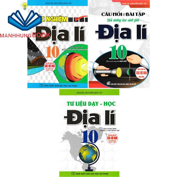 combo học tốt địa lí lớp 10 (bộ 3 cuốn)