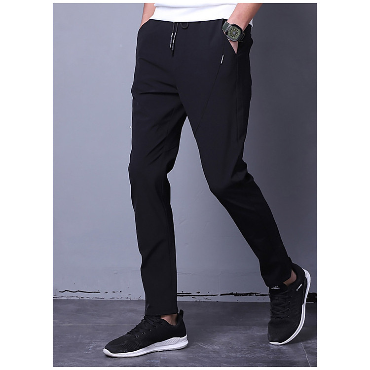 Quần dài nam chất khaki co giãn lưng thun