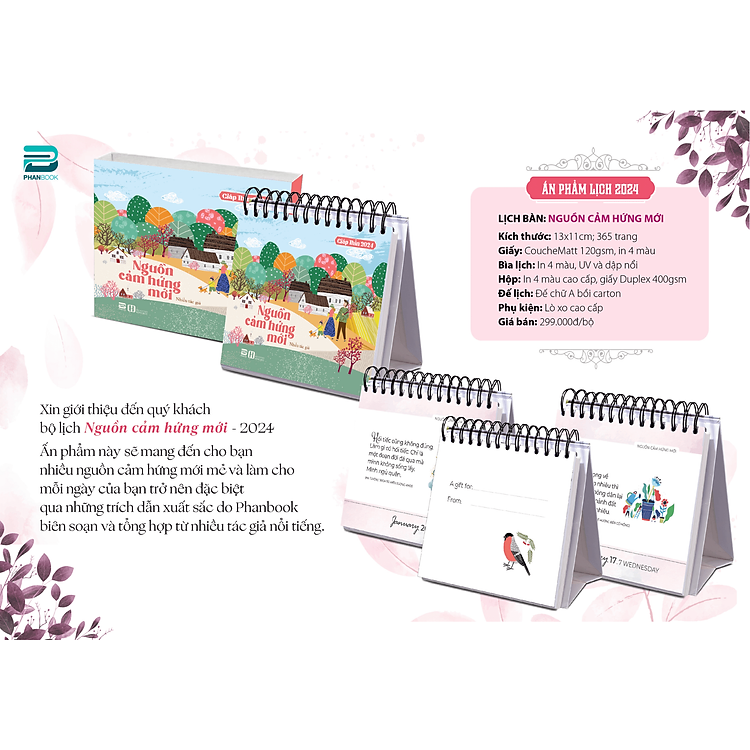 Lịch Bàn 2024 - 365 Ngày Nuôi Dưỡng Nghị Lực Và Nguồn Cảm Hứng Mới - Ảnh 2