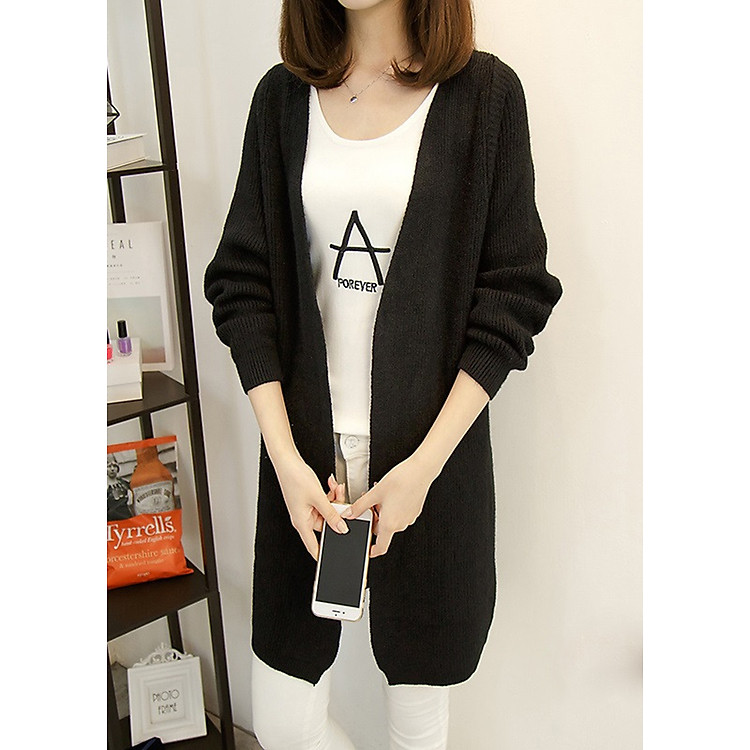 Áo khoác cardigan nữ dáng dài siêu ấm cao cấp, hàng nhập, chất đẹp