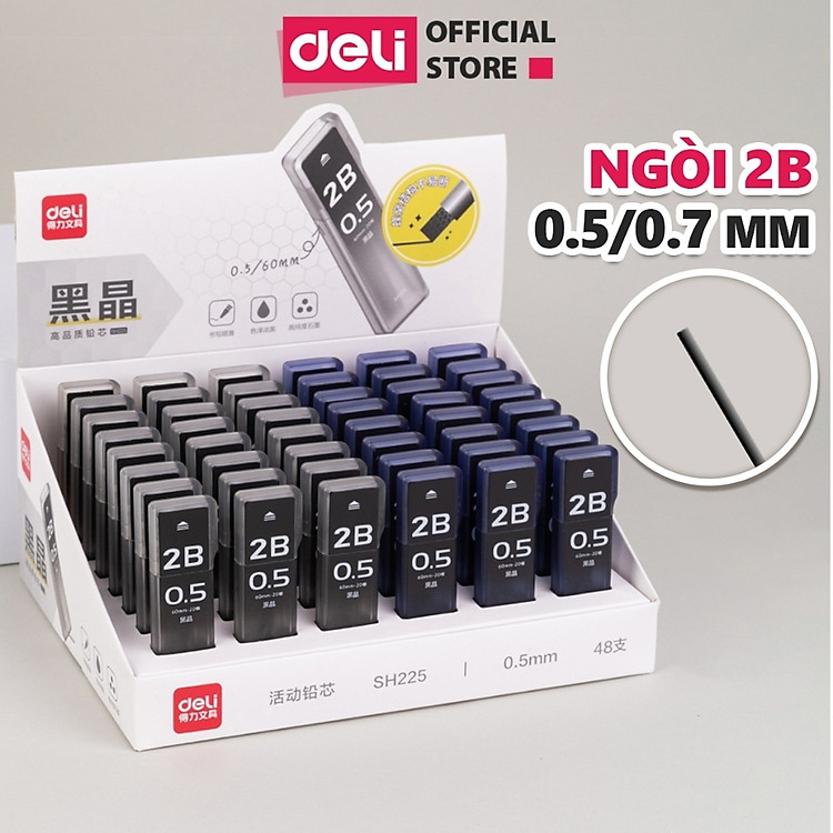Bút Chì Kim Pastel Deli Ngòi 0.7mm (Kèm đầu tẩy)