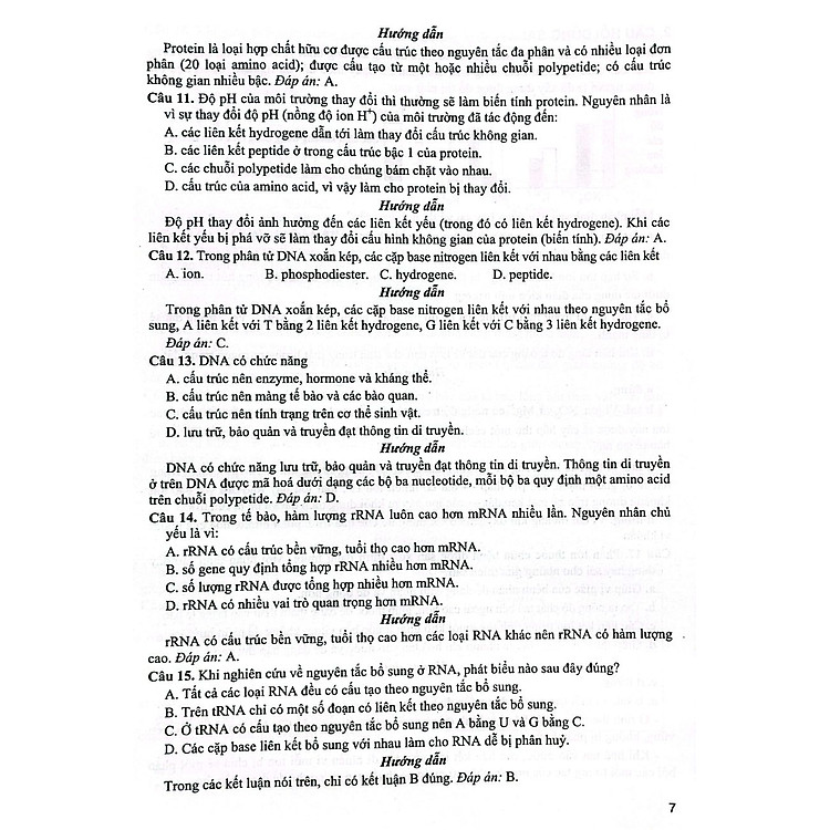 Ngân Hàng Câu Hỏi Trắc Nghiệm Sinh Học - (Cấu Trúc Đề Thi 2025) - Ảnh 5
