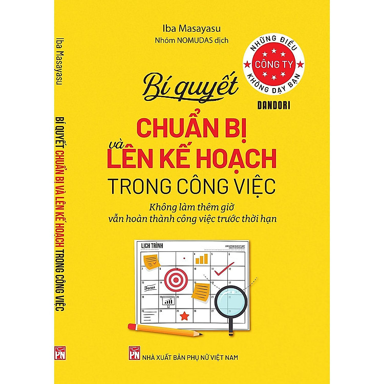 Sách - Những Điều Công Ty Không Dạy Bạn - Dandori Bí Quyết Chuẩn Bị Và Lên Kế Hoạch Trong Công Việc - NXB Phụ Nữ