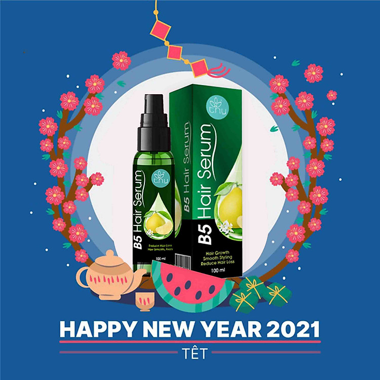 B5 Hair Serum - Xịt dày tóc, ngăn rụng tóc, không gây bết dính - T.H.Y 100ml (Sản Phẩm Chính Hãng)