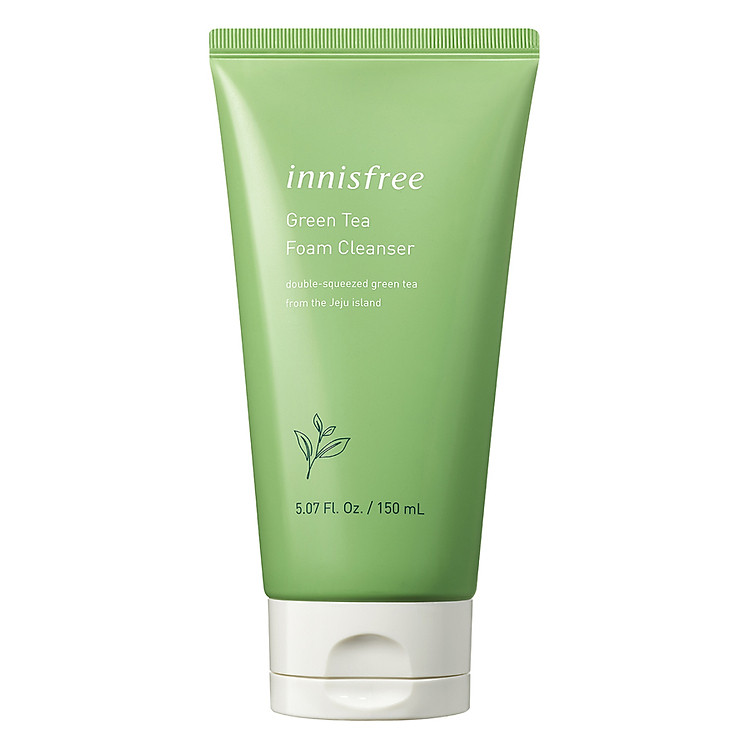 Sữa rửa mặt làm sạch từ trà xanh đảo Jeju Innisfree Green Tea Foam Cleanser 150g