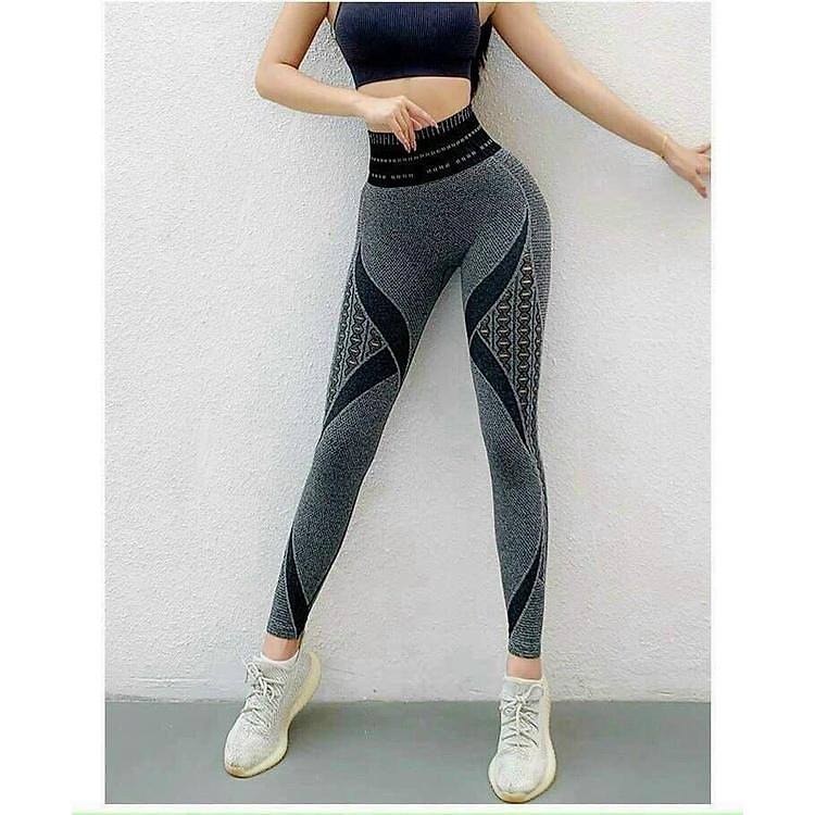 Quần tập tập gym yoga nữ chun mông legging nâng mông gen bụng dáng basic siêu co dãn
