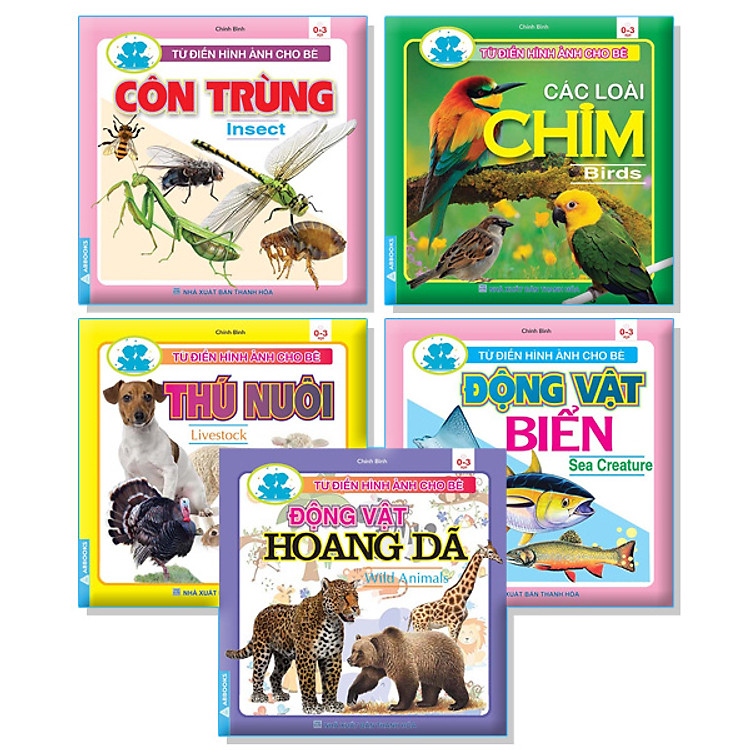 Từ Điển Hình Ảnh Cho Bé - Côn Trùng, Chim, Thú Nuôi, Động Vật Biển, Động Vật Hoang Dã