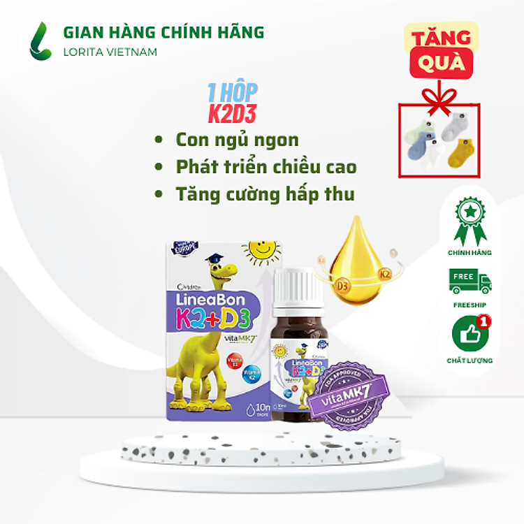 Mua tại Tiki: Vitamin K2 D3 Lineabon hỗ trợ canxi Chính hãng, giá tốt
