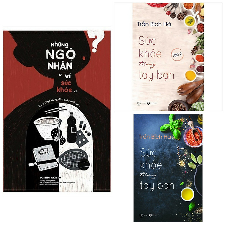 Combo 2 cuốn hay về chăm sóc sức khỏe :Những Ngộ Nhận "Vì Sức Khỏe" + Sức Khỏe Trong Tay Bạn Tập 1 + Tập 2 ( Tặng kèm Bookmark Happy Life)
