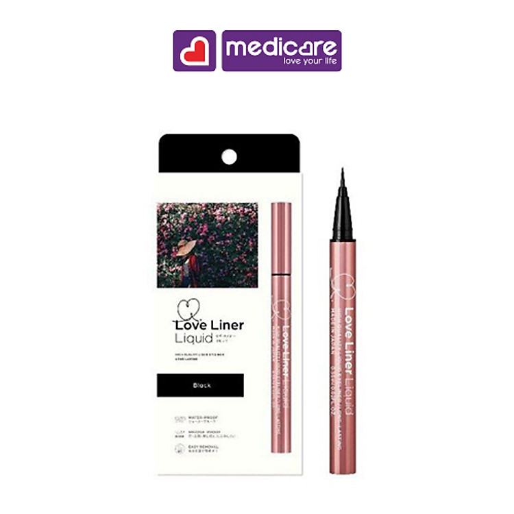 LOVELINER Bút kẻ mắt chống nước Liquid 0.55ml