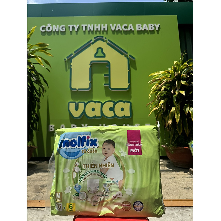 Tã/bỉm QUẦN Molfix size M76 mẫu mới 2024 Giá rẻ - Hình ảnh 3