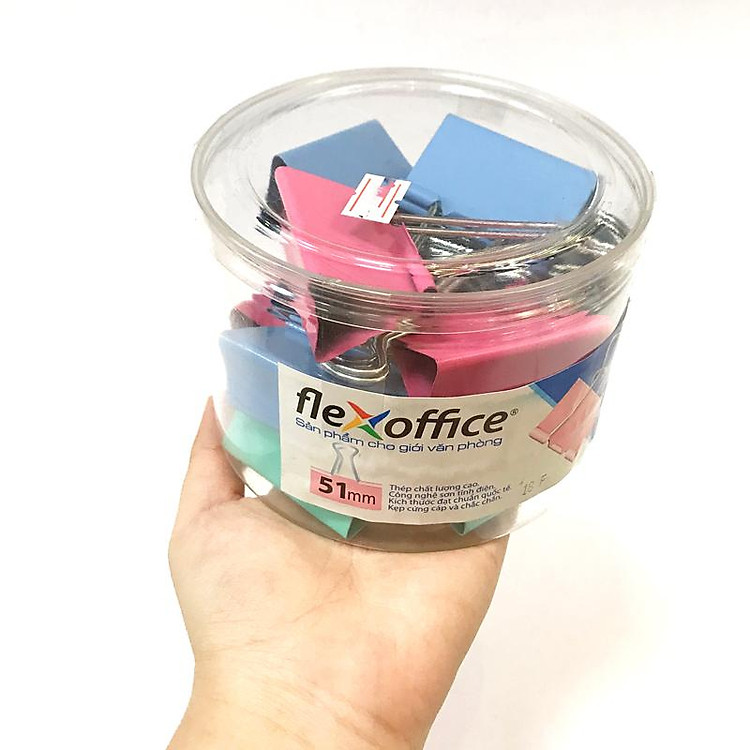 Kẹp Bướm Màu 51mm FO-DCC06 - Ảnh 5