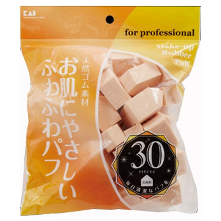 Set 30 bông phấn trang điểm KAI nội địa Nhật Bản