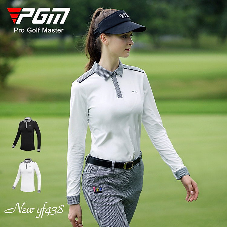 Áo dài tay thu đông nữ thể thao golf nữ- PGM-YF438 - Áo co giãn, đàn hồi, mềm mại, thoải mái khi chơi golf - Giữ ấm tốt mùa thu và mùa đông -Thiết kế đẹp, đường nét tinh xảo - Làm nên sự xinh đẹp và năng động trên sân golf