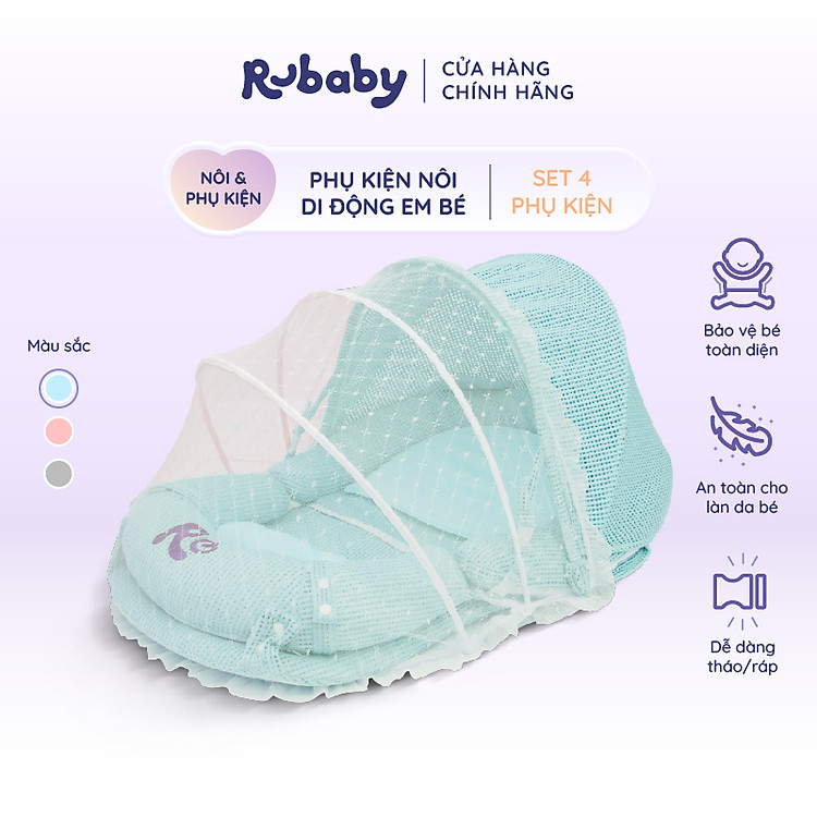 Tìm mua tại Avakids:Phụ Kiện Nôi Di Động Rubaby - Blue, tràn ngập Khuyến mãi, Ưu đãi