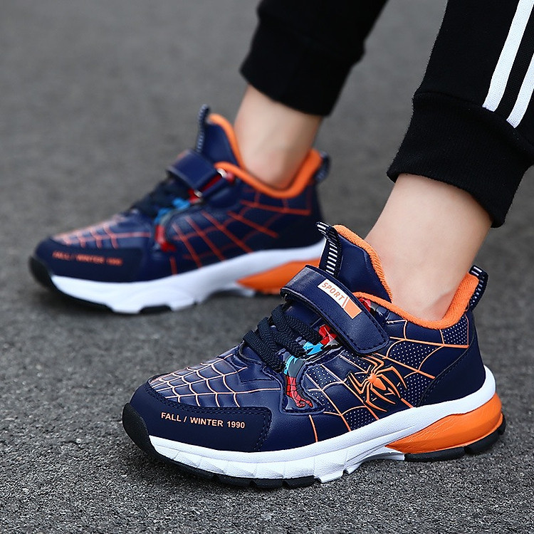 Giày siêu nhân bé trai 4 - 12 tuổi kiểu dáng thể thao khỏe khoắn và năng động đế Eva siêu nhẹ kháng khuẩn GE59