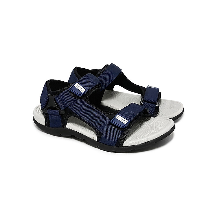 Giày Sandal Quai Chéo Nam Teramo TRM42 Xanh Đen