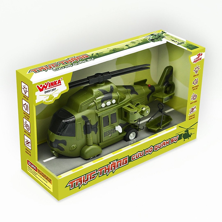 Tìm mua tại Avakids: Trực Thăng Cứu Hộ Quân Sự Duka DK 81207 - Ngập tràn khuyến mãi