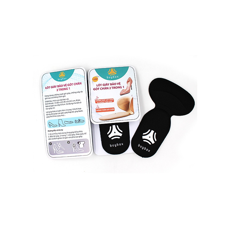 Lót giày cao gót chống rộng, chống trầy gót cực êm chân cao cấp- buybox - BBPK09