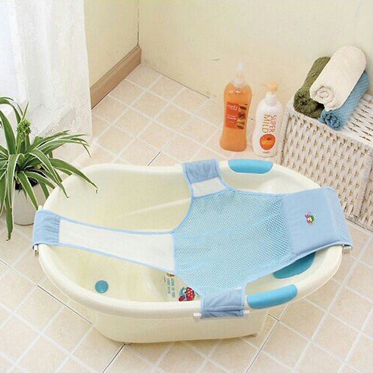 Lưới tắm dạng võng gắn chậu cho bé an toàn gọn nhẹ (tuỳ chỉnh mọi kích thước chậu)