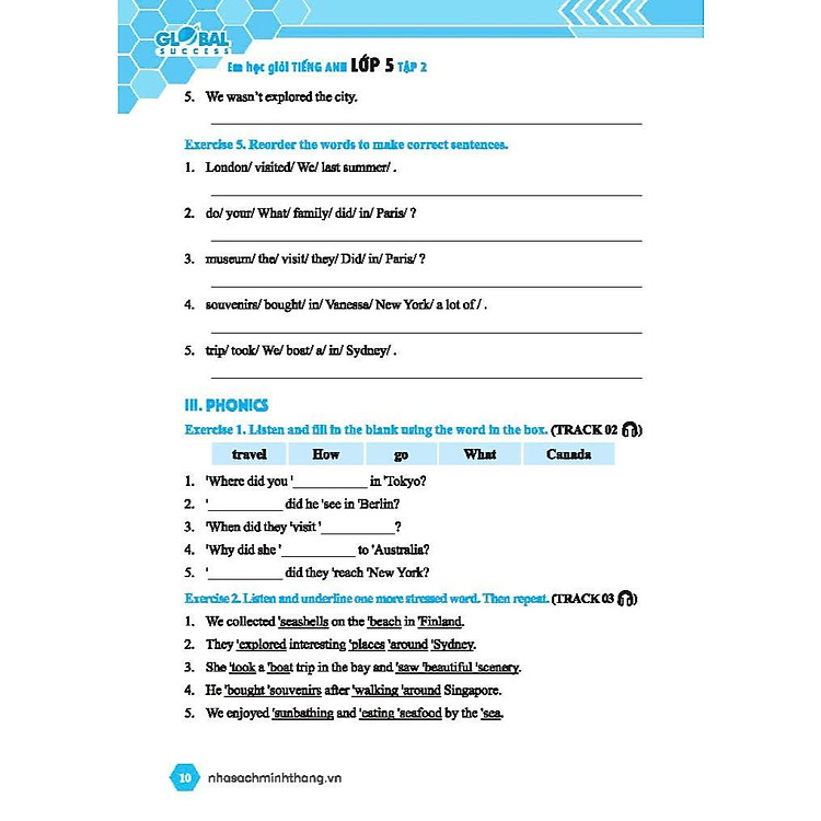 Global Success Em Học Giỏi Tiếng Anh Lớp 5 - Có Đáp Án (Tập 2) - Ảnh 7