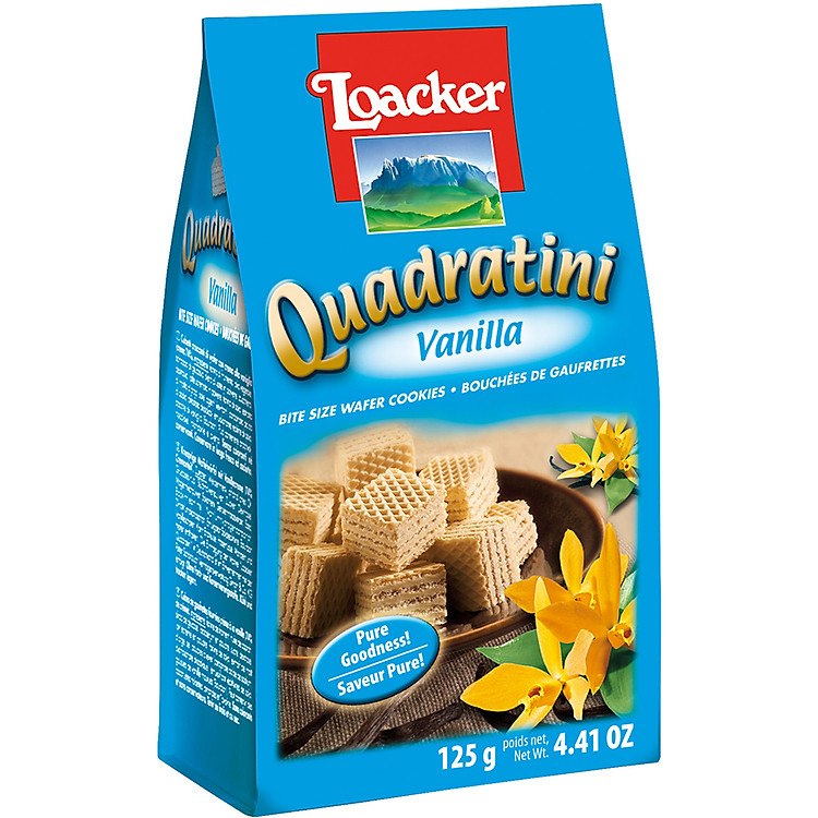 Bánh Xốp Quadratini Vani Loacker (125g)