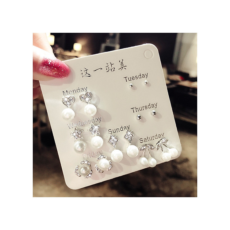 Hot 7 đôi bông tai ngọc trai siêu yêu cho bạn nữ