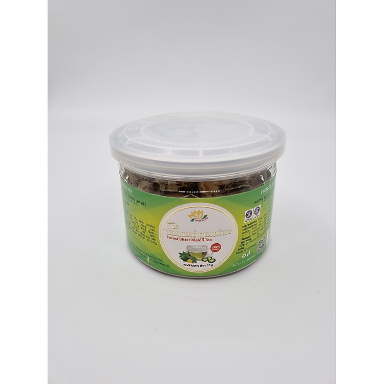 (COMBO 2 HŨ) TRÀ TRÁI KHỔ QUA RỪNG HŨ 25G - HƯƠNG SEN VIỆT