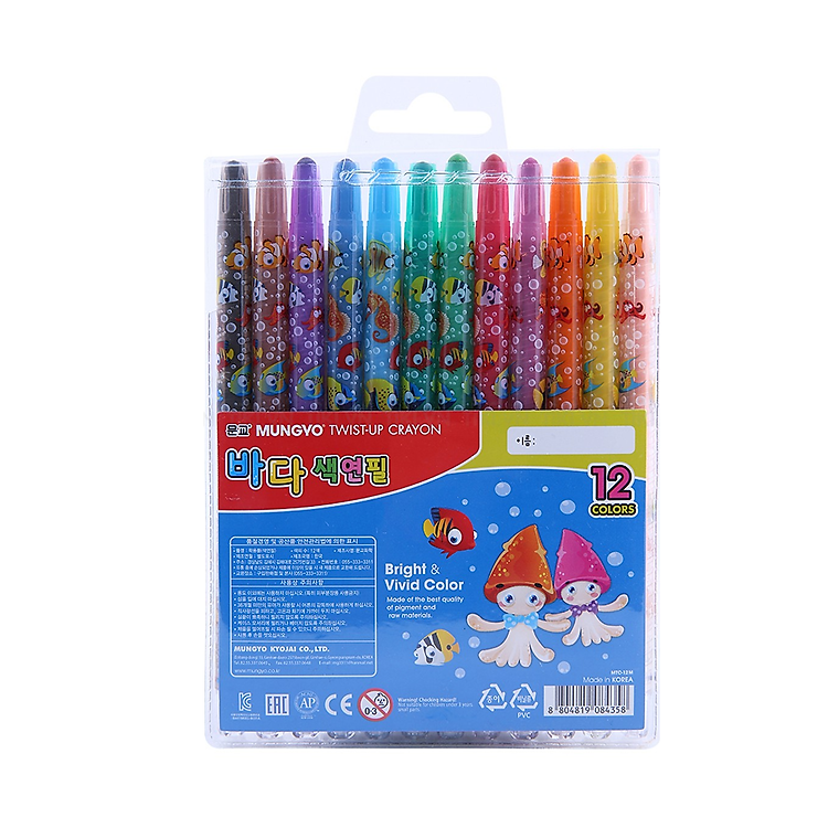 Bút Sáp Vặn Mungyo MTC-12 (12 màu) - Ảnh 2