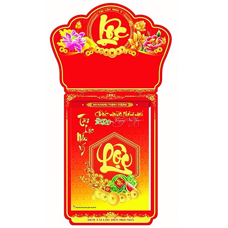 LỊCH BLOCK BONSAI 2020 TÀI LỘC NHƯ Ý - SIÊU CỰC ĐẠI 30x40cm