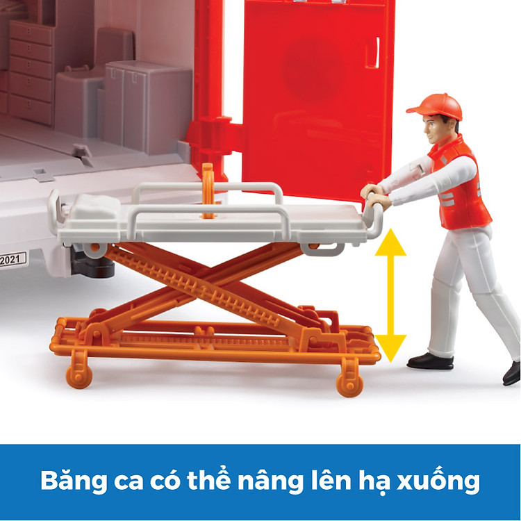 Đồ Chơi BRUDER Xe Cấp Cứu Mercedes Chính hãng Tiết kiệm - Hình ảnh 2