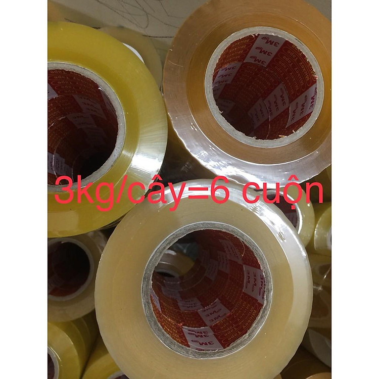Băng dính đóng hàng loại 3kg/cây-500g/cuộn. (Combo 6 cuộn)