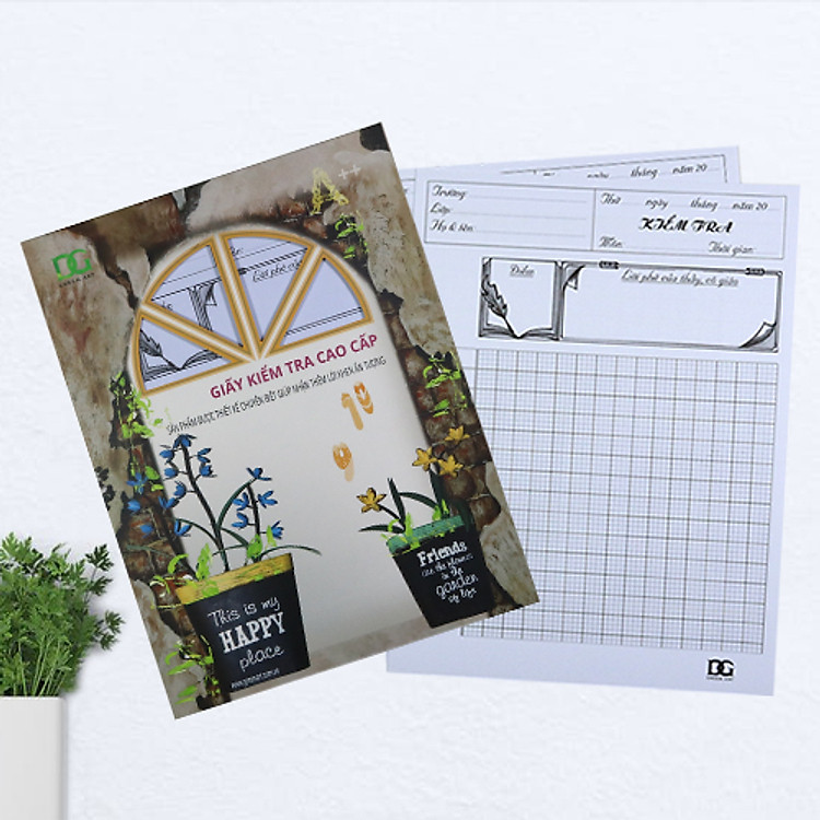 Giấy Kiểm Tra 4 Ô Ly Trắng Dày (15 tờ)