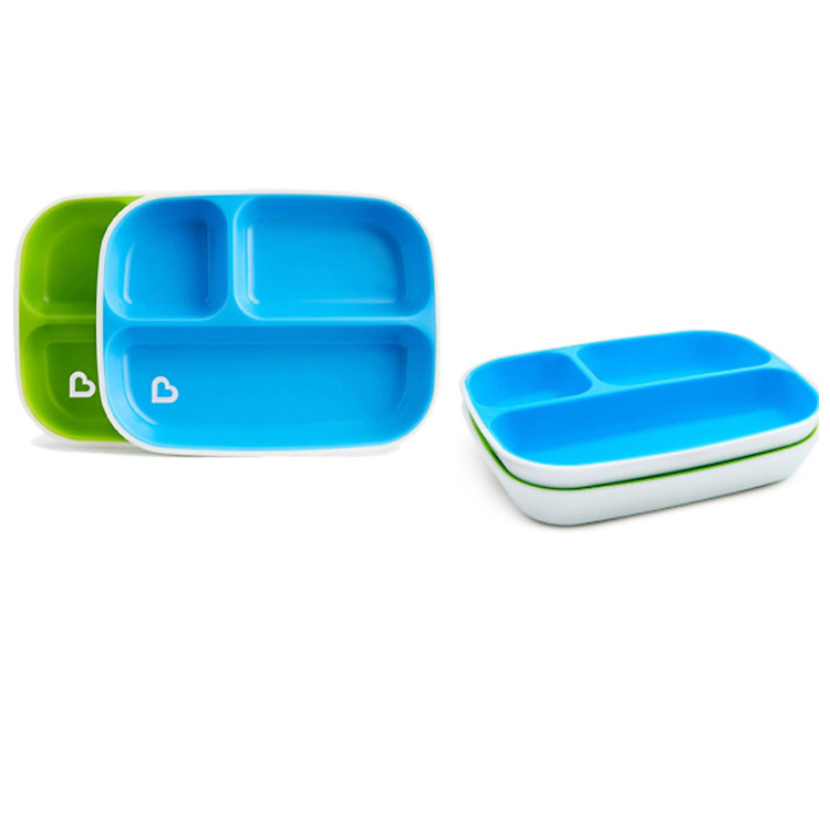 Bộ 2 Đĩa Chia Ngăn Chống Trượt Munchkin Chính hãng Giá tốt