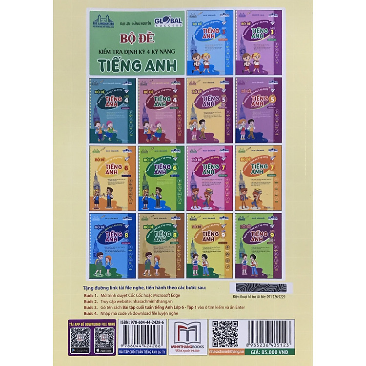 GLOBAL SUCCESS - Bài Tập Cuối Tuần Tiếng Anh Lớp 6 Tập 1 (Có đáp án) - Ảnh 2