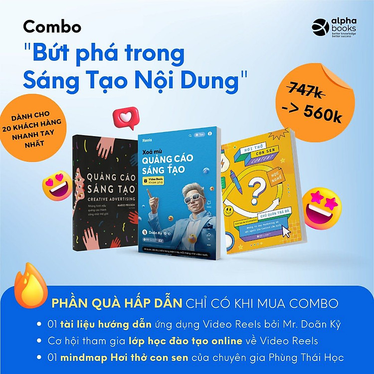 Combo Bứt Phá Trong Sáng Tạo Nội Dung: Quảng Cáo Sáng Tạo + Xóa Mù Quảng Cáo Sáng Tạo + Hơi Thở Con Sen