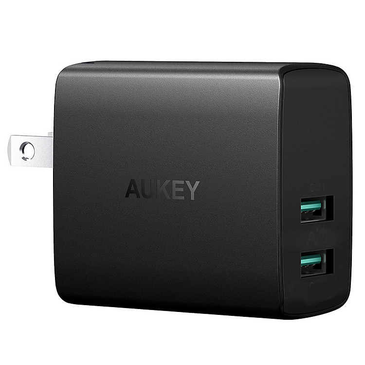 Adapter Sạc 2 Cổng 24W Aukey PA-U42 - Hàng Chính Hãng