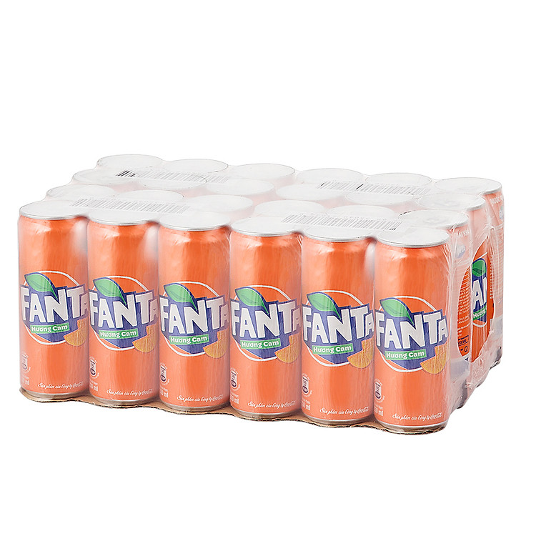 Lốc Fanta Cam 24 lon (330ml x24)