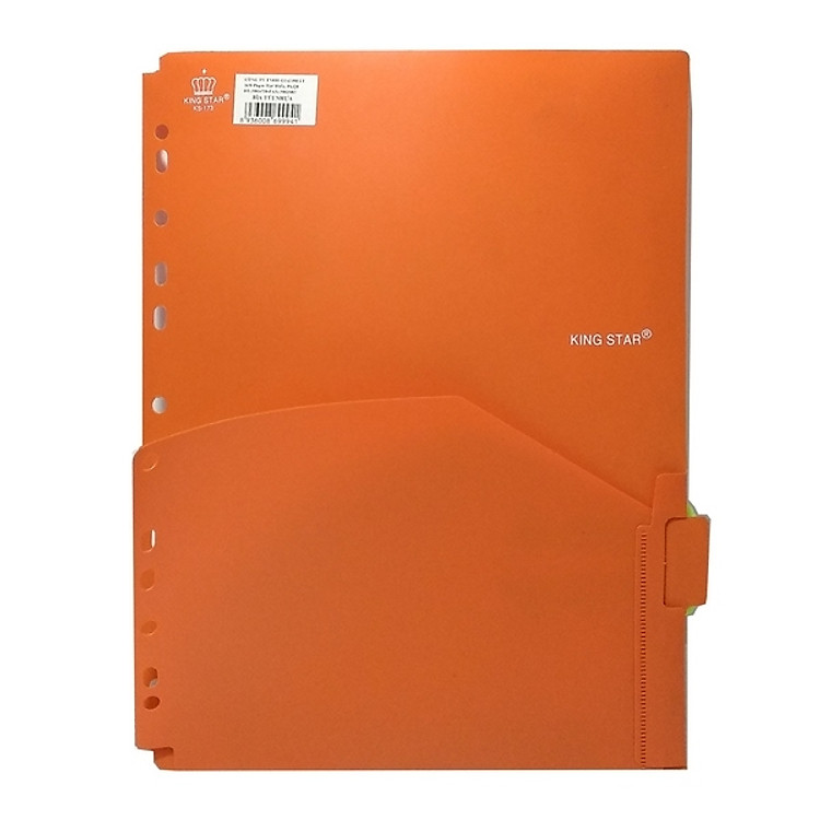 Bìa Túi Nhựa King-Star KS-173 - Cam - Ảnh 2